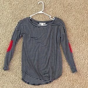 Long sleeved shirt with elbow patches